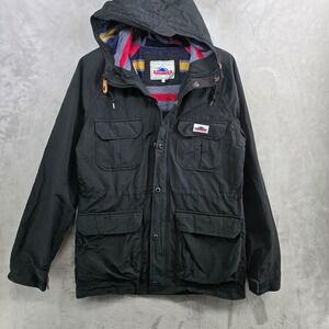 Penfield Kasson Jacket Men Medium Black Mountain Parka Field Utility 60/40 Lined